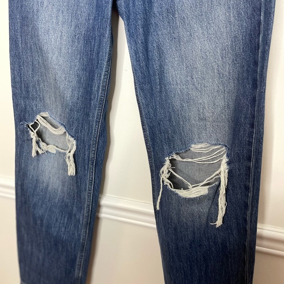 Levi's Low Pro Mid Rise Distressed Straight Jeans 29 - Picture 6 of 15